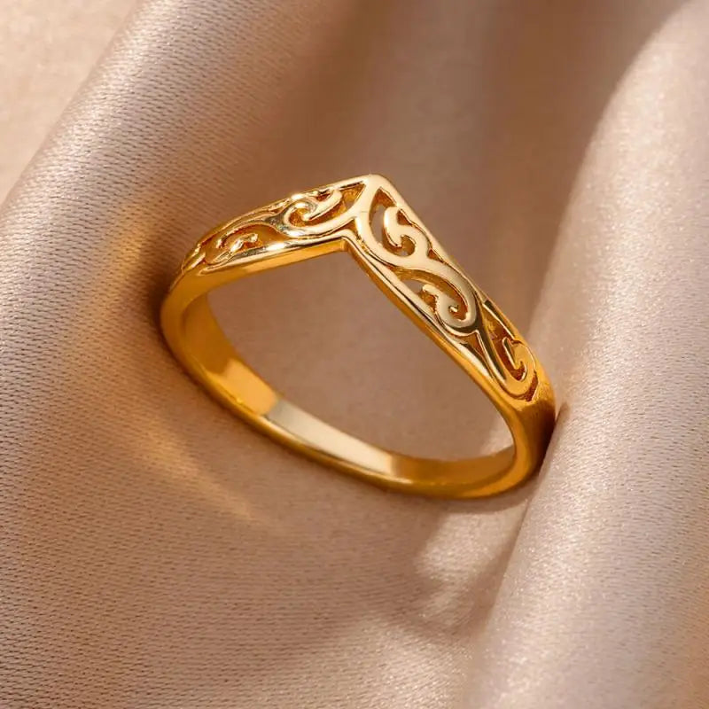 Edelstahl Herzring für Frauen Shop Nory