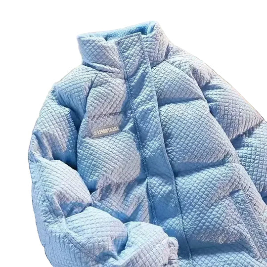 Herren Winter Steppjacke mit Stehkragen - Trendige Freizeitjacke für Paare