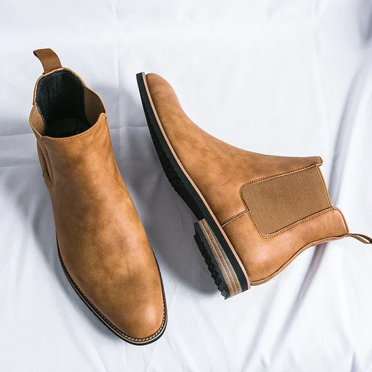 Leder Chelsea Stiefel