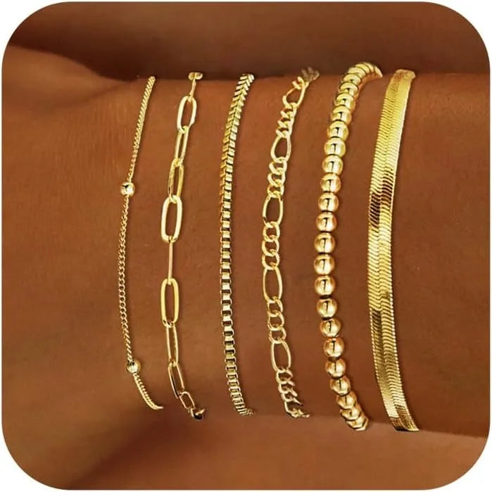 14K vergoldete wasserdichte Armbänder für Frauen Shop Nory