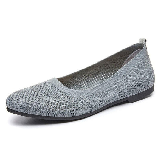 graue orthopädische ballerinas