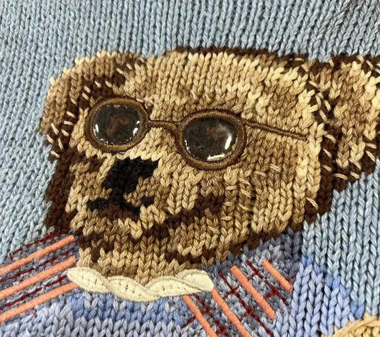Bärenstrickpullover