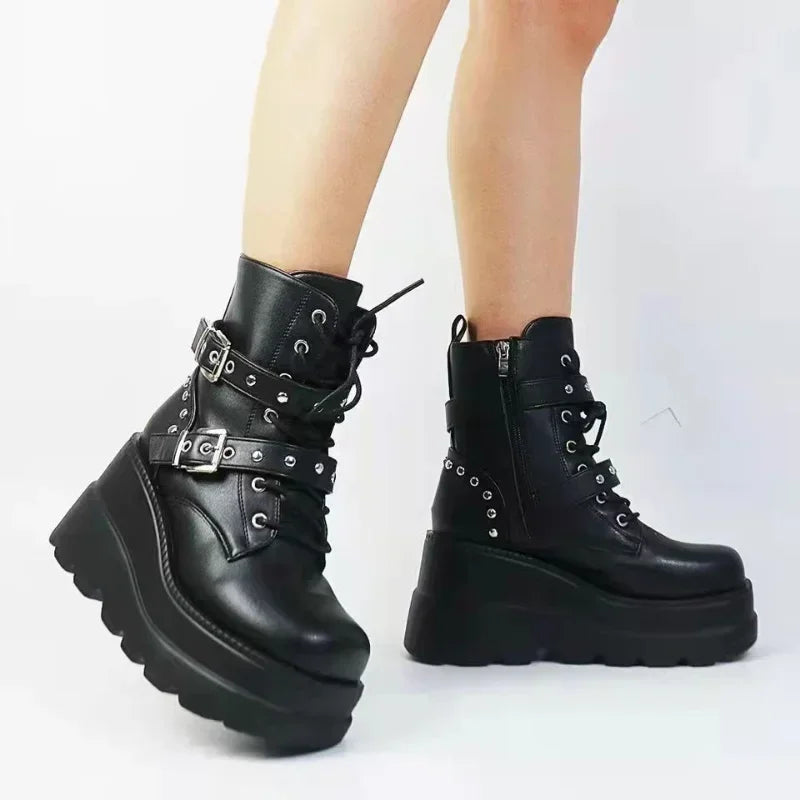Mühelos Gothische Eleganz Stiefel