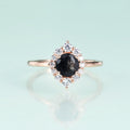 Verlobungsring mit schwarzem Rutilquarzring | Shop Nory