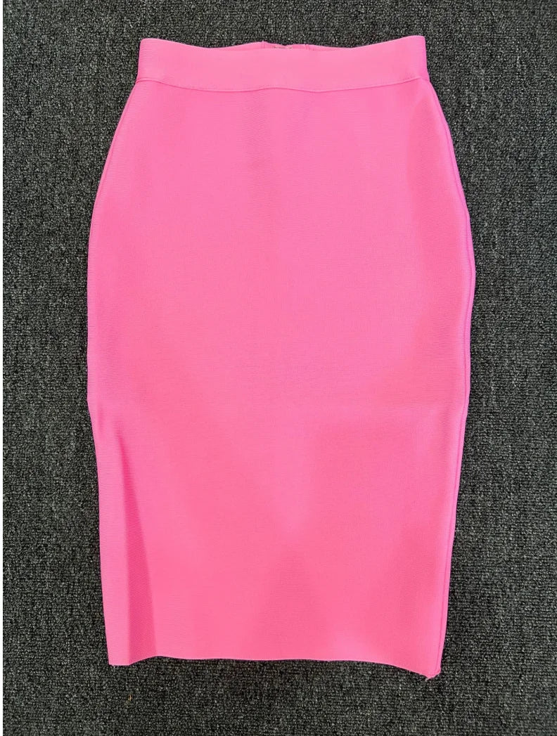Frauen Neue Rayon Bandage Rock Elegante Bleistiftrock Berühmte Sexy Club Party Kleidung Vintage Vestios