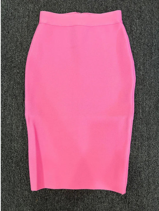 Frauen Neue Rayon Bandage Rock Elegante Bleistiftrock Berühmte Sexy Club Party Kleidung Vintage Vestios