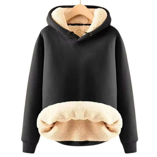 Warmer Hoodie mit Fleece-futter Polyester und Sherpa Bequem und Trendy