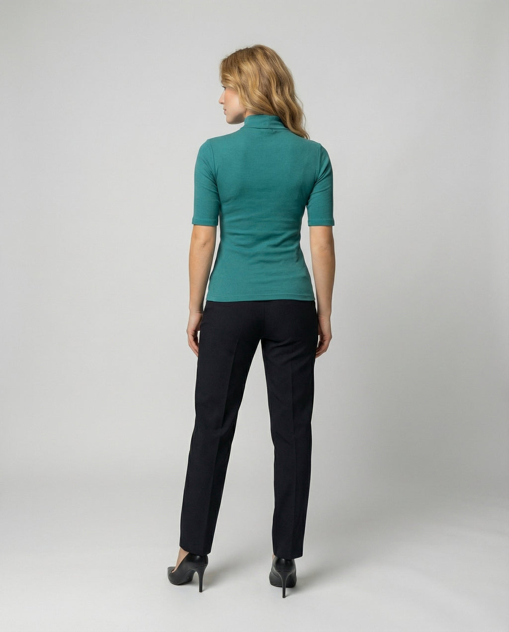 Feinstrick Nahtloser Rollkragenpullover Damen