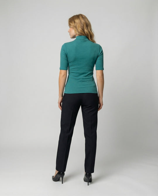 Feinstrick Nahtloser Rollkragenpullover Damen