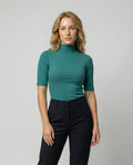 Feinstrick Nahtloser Rollkragenpullover Damen