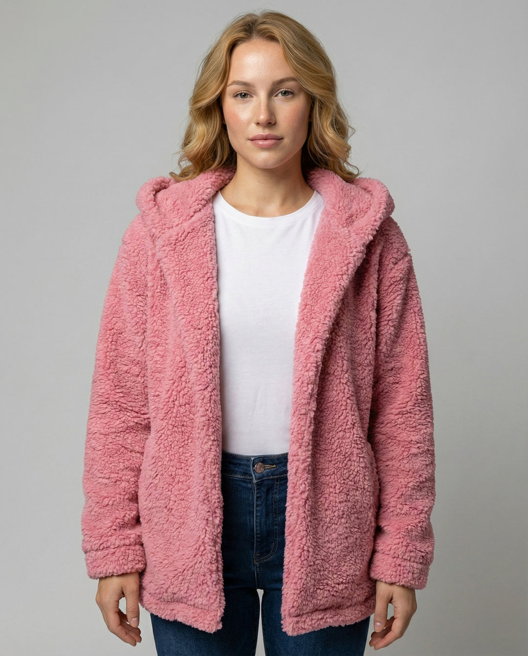 Teddy Fleecejacke Damen