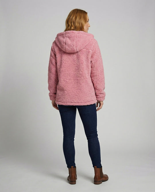 Teddy Fleecejacke Damen Lang