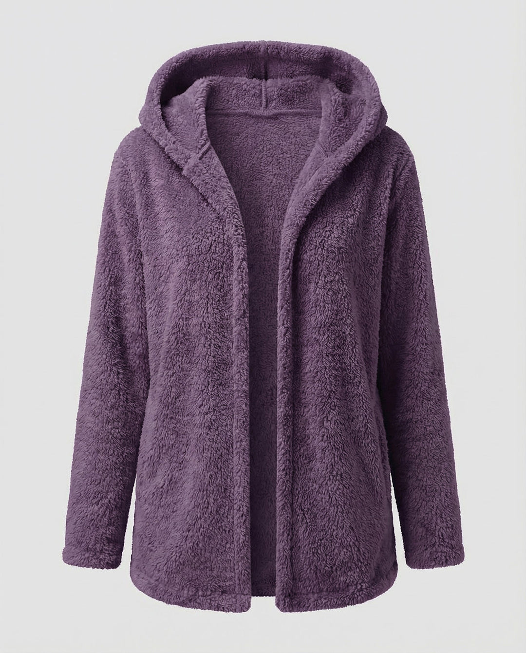 Teddy Fleecejacke Damen Lang