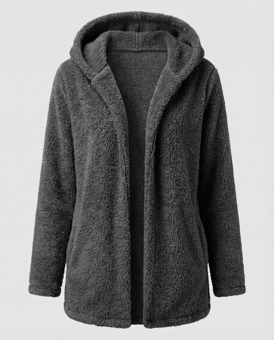 Teddy Fleecejacke Damen Lang