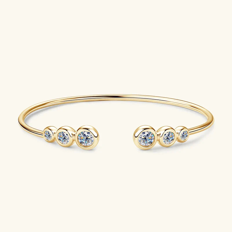 Ivictress 5mm Moissanit Sterlingsilber Armreif | Shop Nory