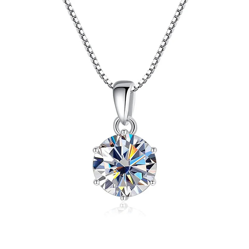 Luminous Moissanite Anhänger Halskette - Erschwinglicher Luxus für Frauen | Shop Nory