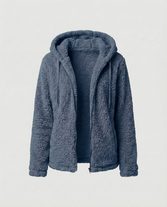 Teddy Fleecejacke Damen Lang