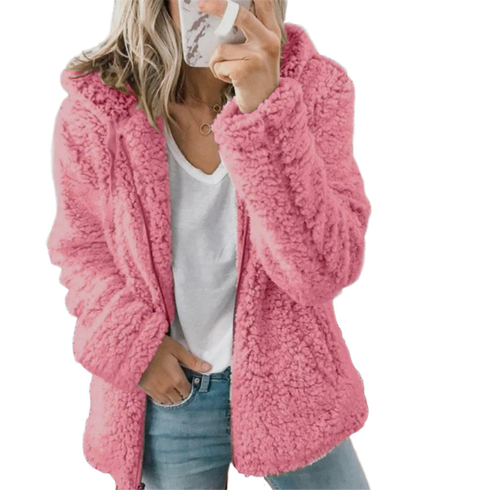 ShopNory | Teddy Fleecejacke Damen Lang