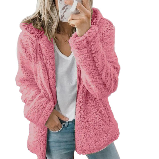 ShopNory | Teddy Fleecejacke Damen Lang