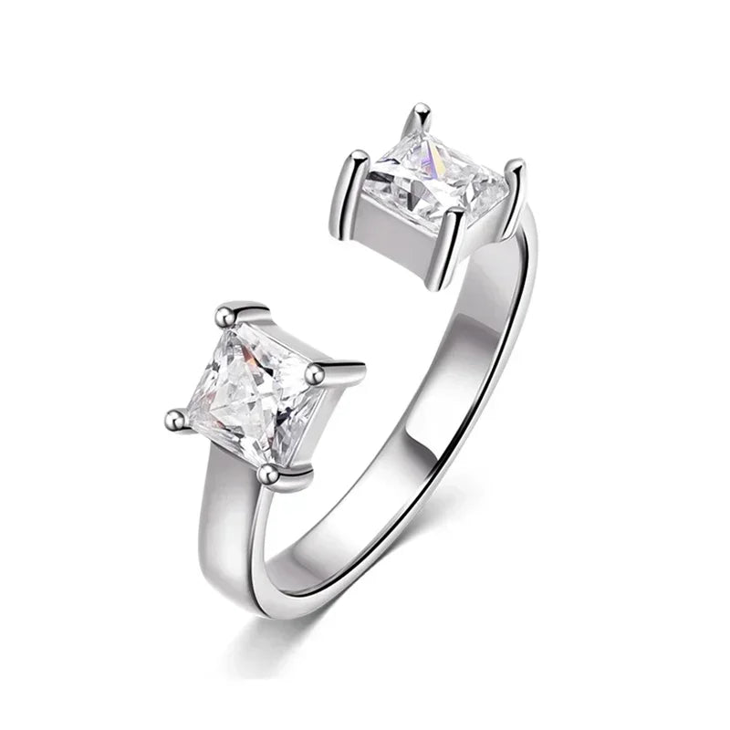 Ivictress Moissanit Luxus Ring - Ein schimmerndes Juwel der Eleganz | Shop Nory