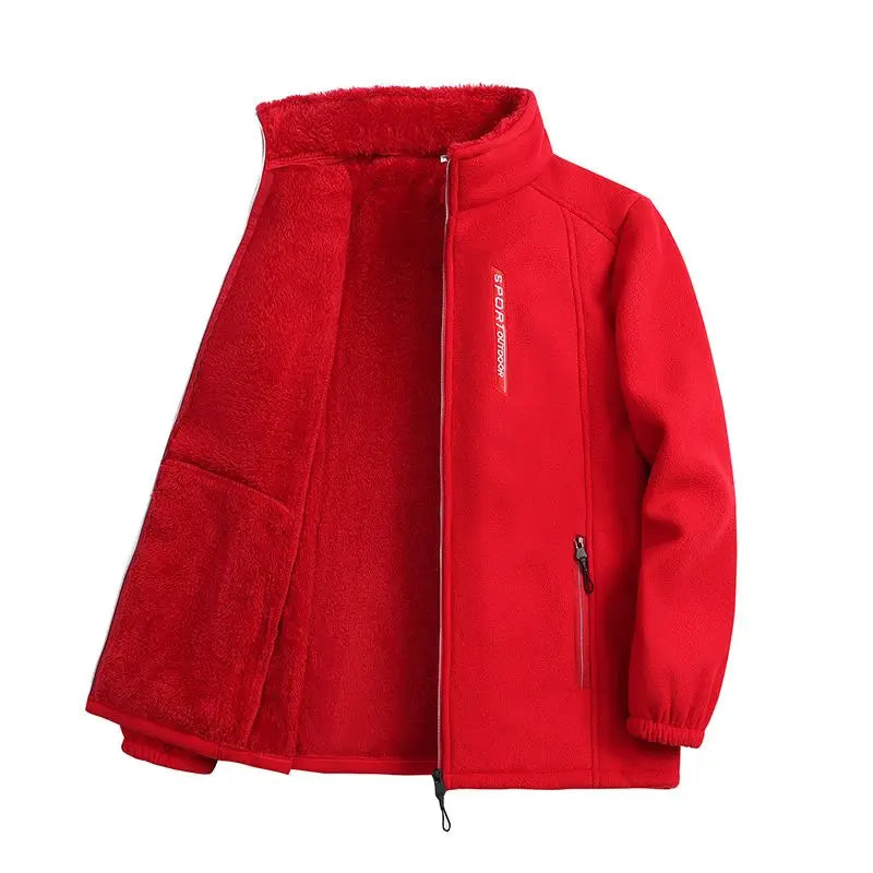 Fleece Zip-Up Cardigan