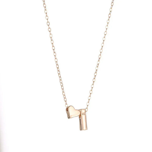 Dainty Initial Herz Halskette – Gold oder Silber Buchstaben Choker für Frauen Shop Nory