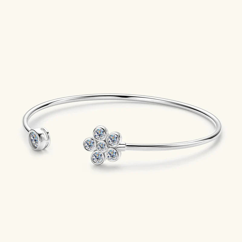 Ivictress 5mm Moissanit Sterlingsilber Armreif | Shop Nory