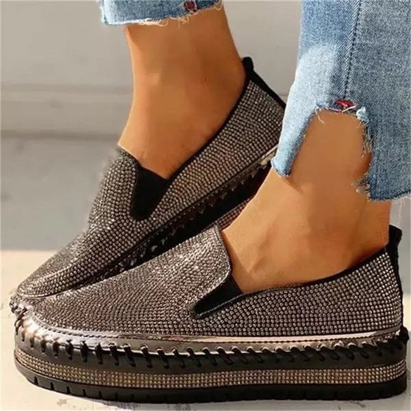 Schillernde Slip-On-Sneaker