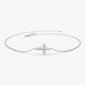 Exquisite 925 Sterling Silber Moissanit Kreuz Armband | Shop Nory