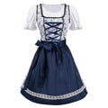 Kurzärmelig Spitze Oktoberfest Kleid mit Schürze