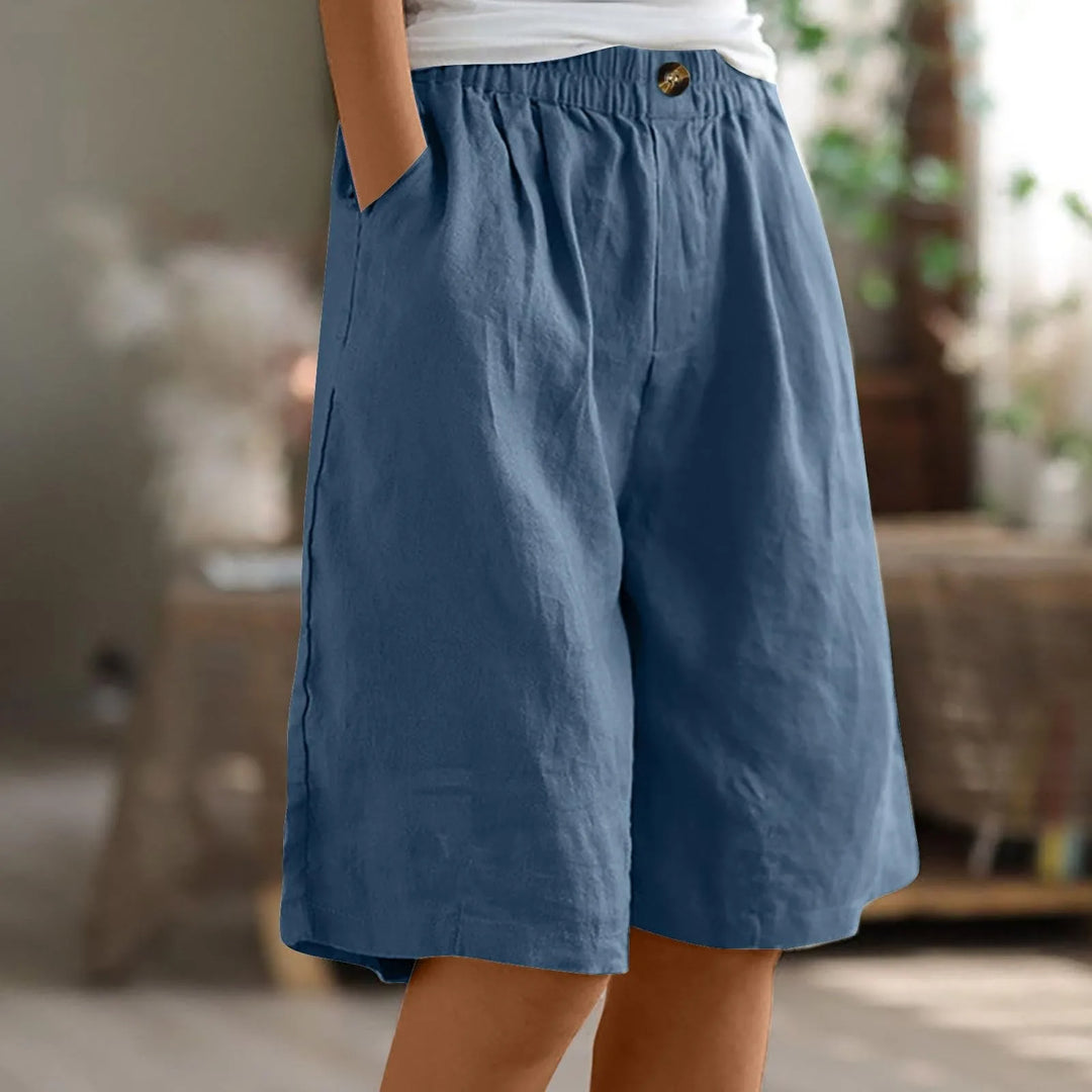 Premium Baumwoll-Leinen Damenhose