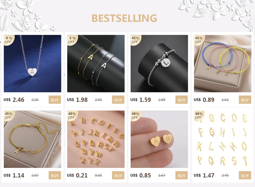 Minimalistische Initialen Halskette – A–Z Alphabet Edelstahl Choker für Frauen Shop Nory