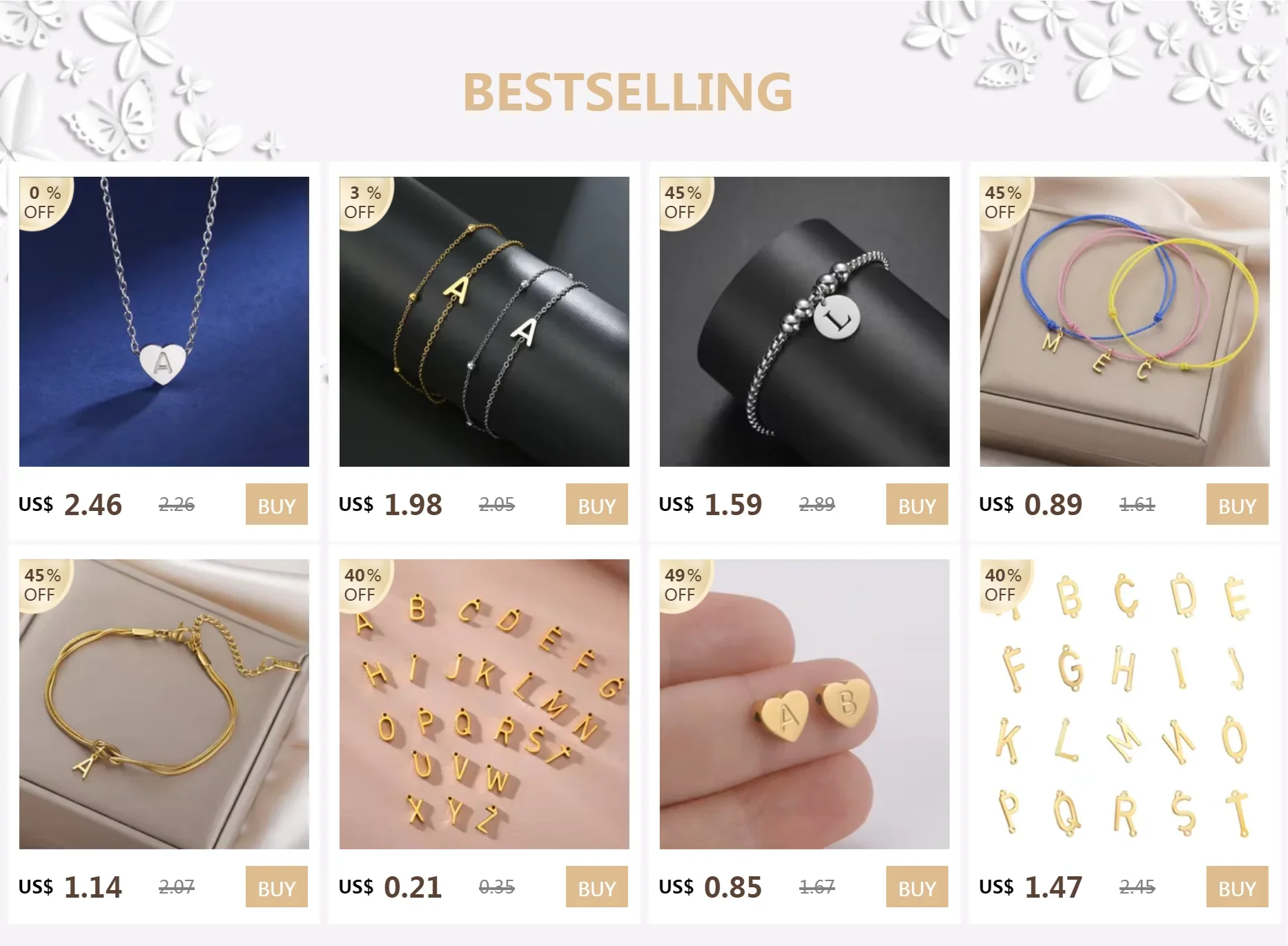 Minimalistische Initialen Halskette – A–Z Alphabet Edelstahl Choker für Frauen Shop Nory