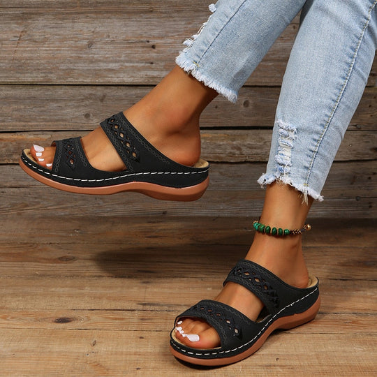 Orthopädische Damensandalen