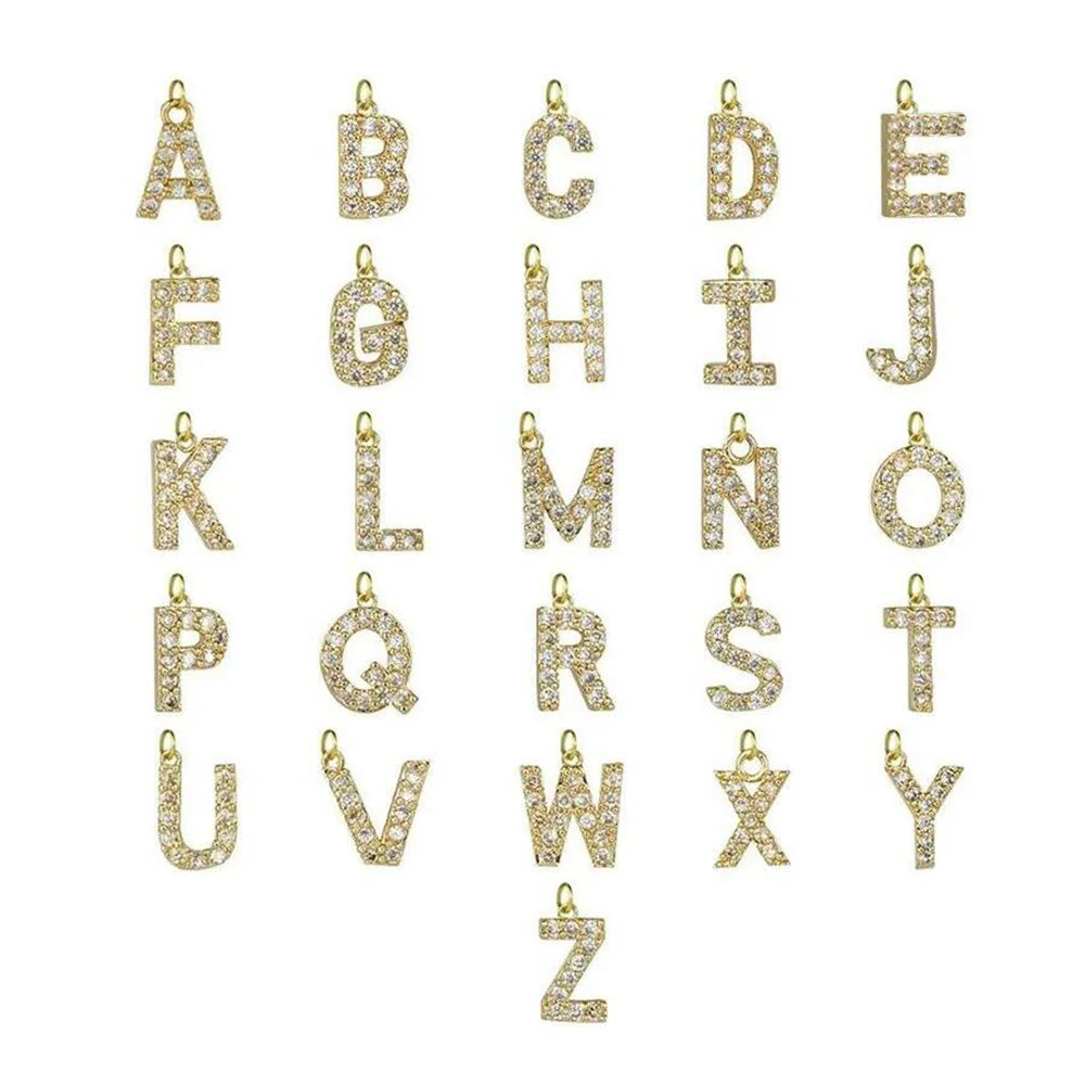 A-Z Anfangsbuchstaben Zirkon Halskette | Shop Nory