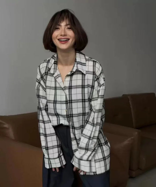 Klassische Flanellhemd mit Karos Baumwolle Weich und Stilvoll