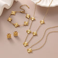 Chic Edelstahl Kleeblatt Schmuckset | Shop Nory
