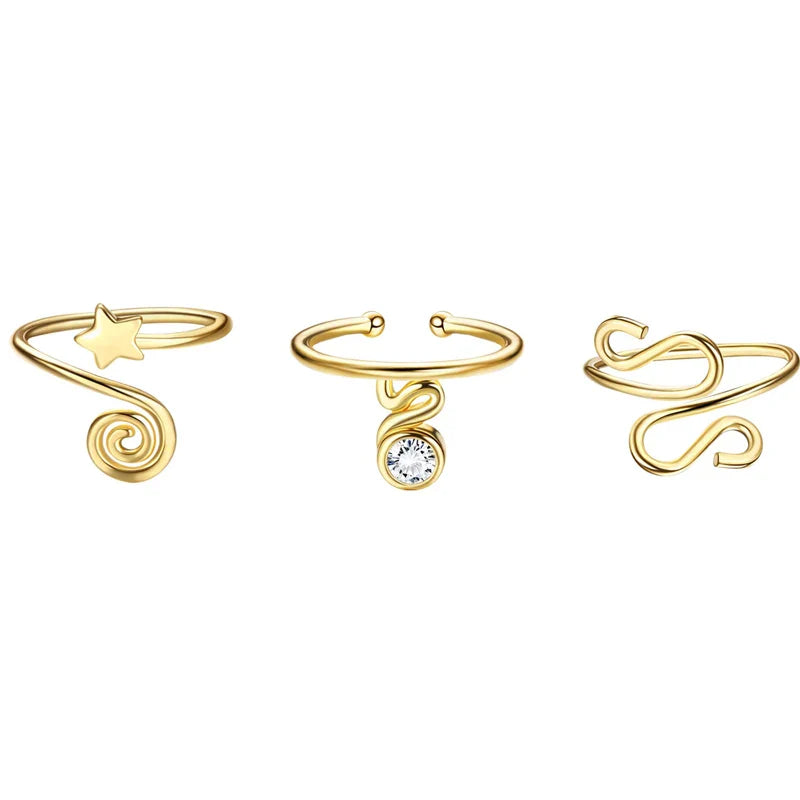 3-teilig verstellbare Zehenringe für Frauen Shop Nory