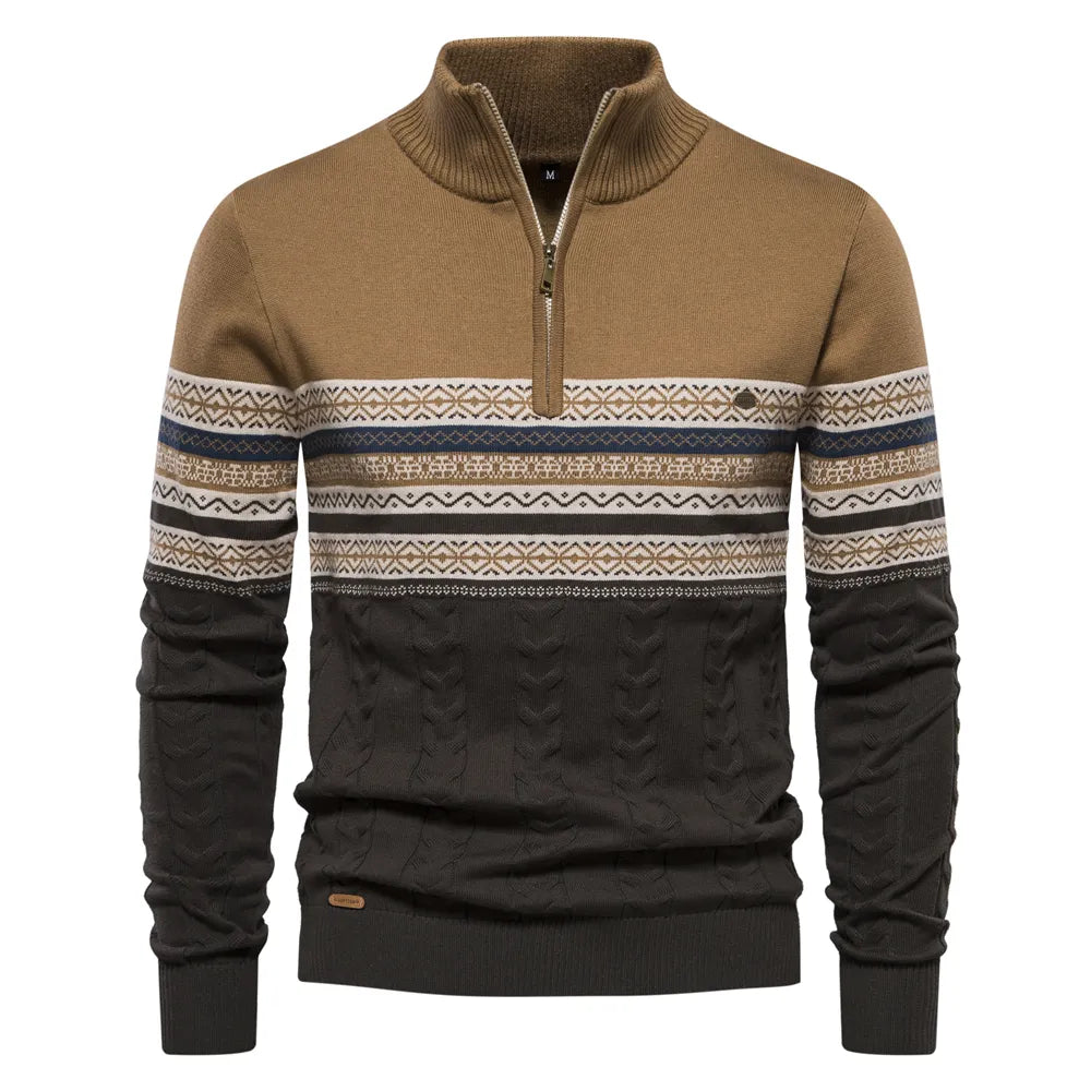 Sweatshirt - Herren Retro-Muster Sweatshirt mit bequemem und einzigartigem Design