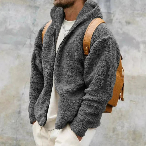 Herren Kapuzen-Fleecejacke