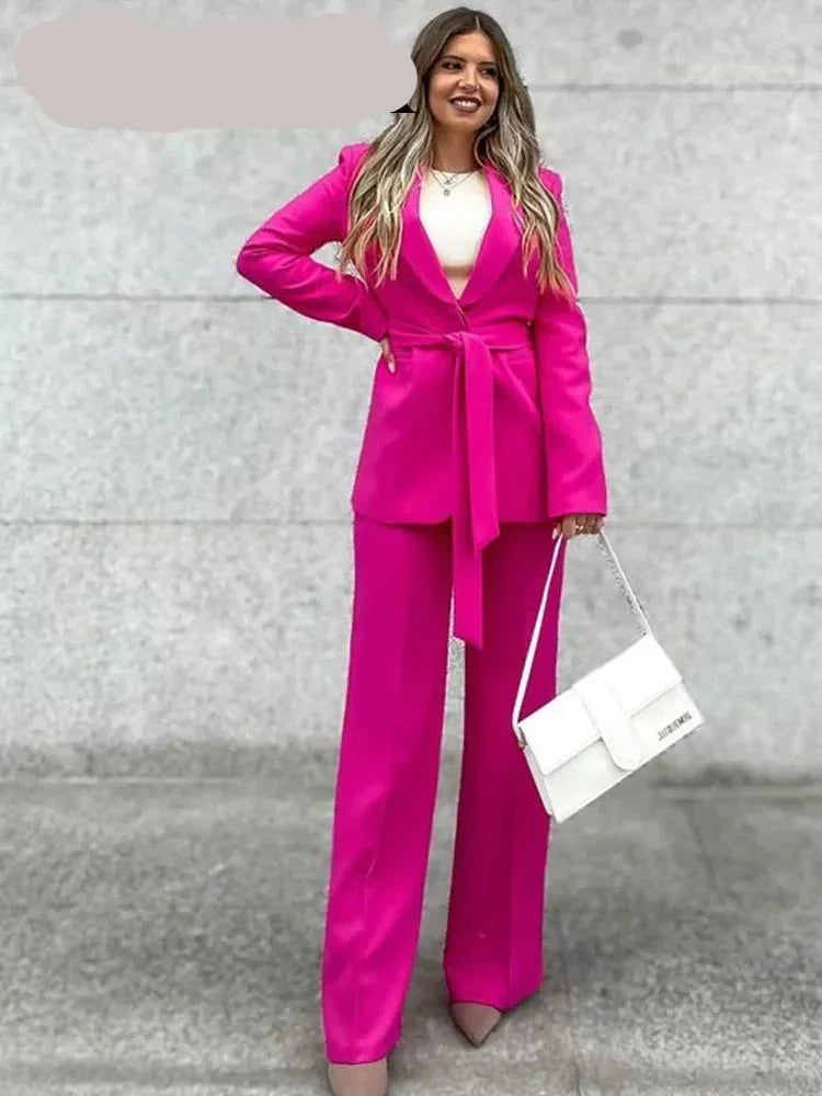 Stilvolle Blazer Set Für Damen - Blazer+Hose