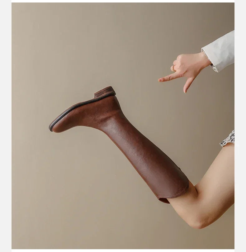 Knöchelhohe Stiefel Aus Kunstleder