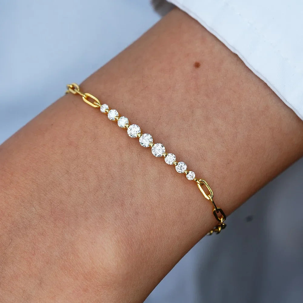 Luxus Moissanit-Diamant-Armband - Erschwingliche Eleganz | Shop Nory
