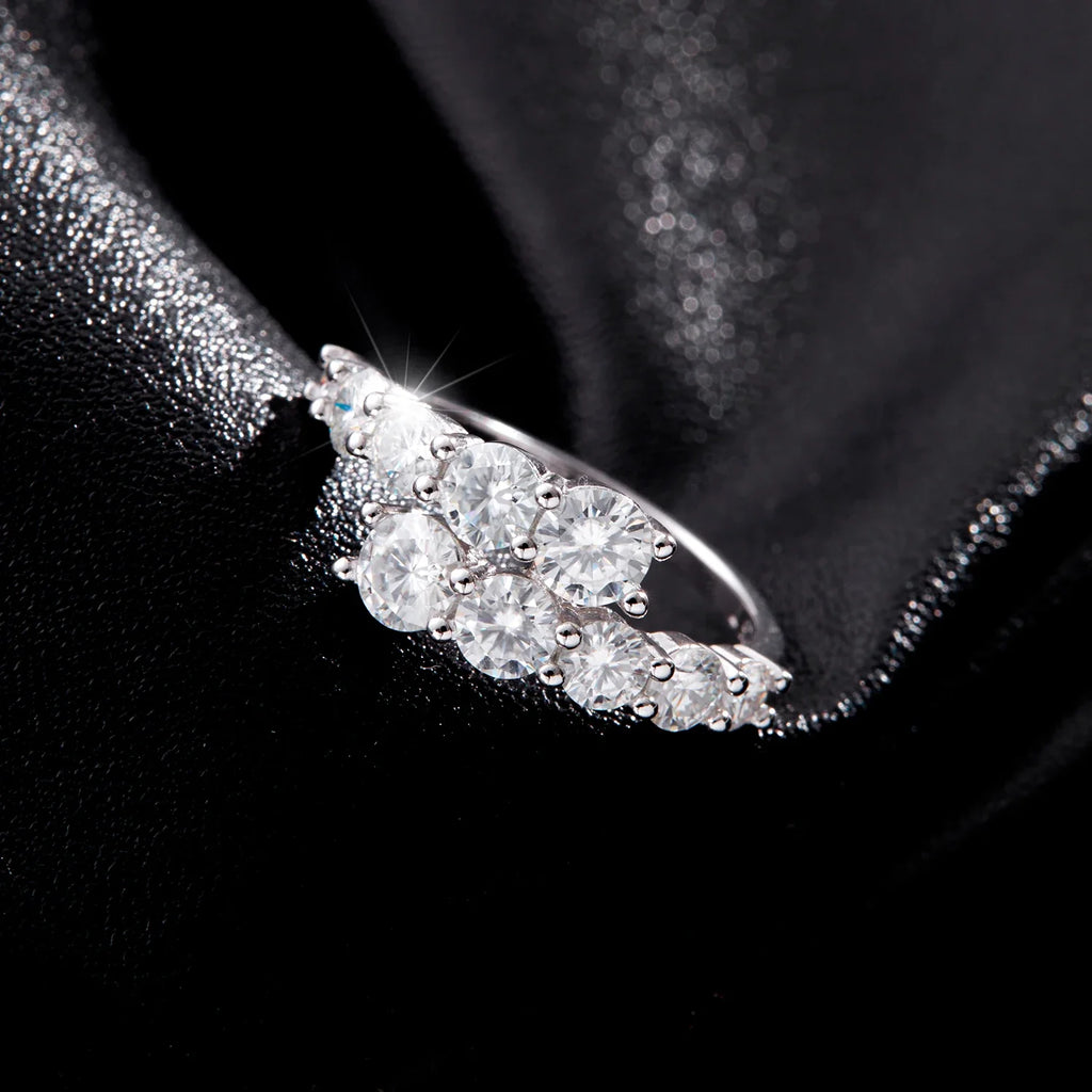 Ivictress Moissanit Luxus Ring - Erschwingliche Eleganz | Shop Nory