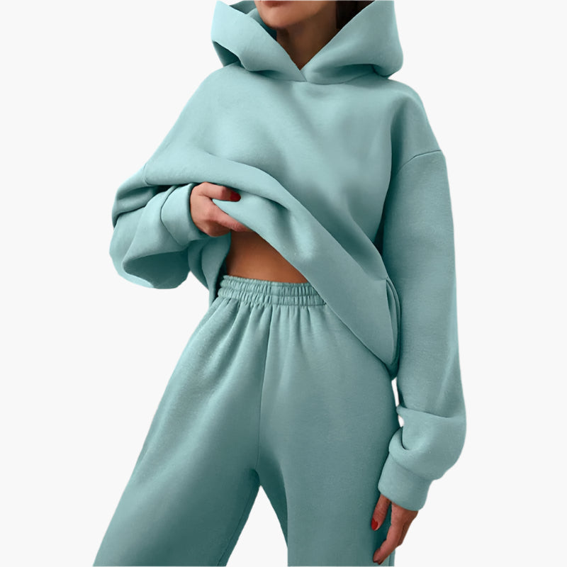 Oversize Lounge Set Kapuzenpullover und Jogginghose - Komfortabler Freizeitlook