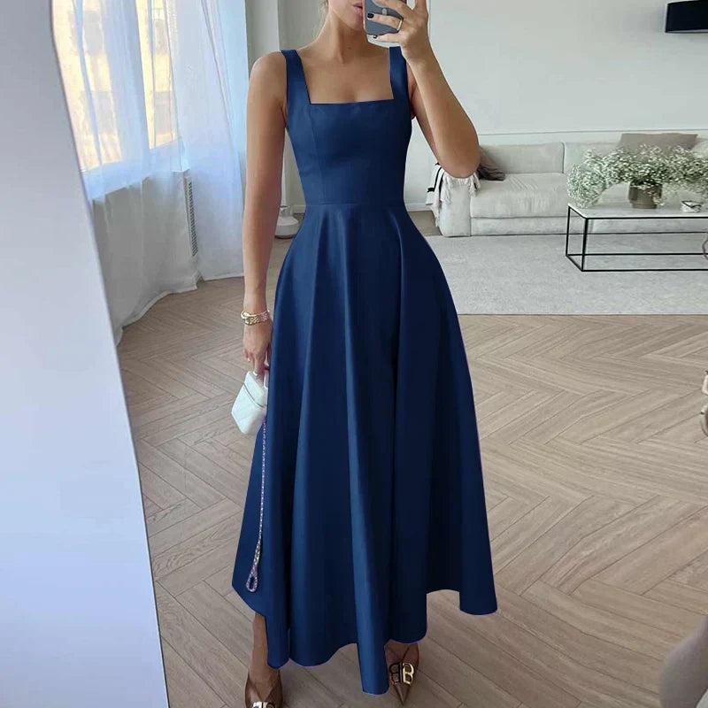 ShopNory | Modernes Ärmelloses Maxikleid mit Hoher Taille für Frauen