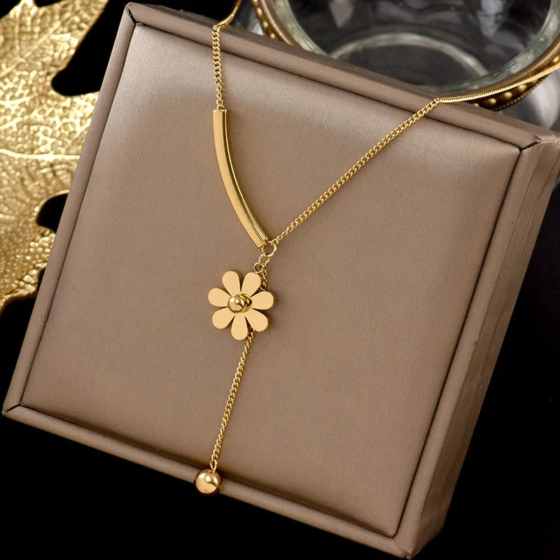 Elegante Titanstahl-Halskette für Frauen | Shop Nory