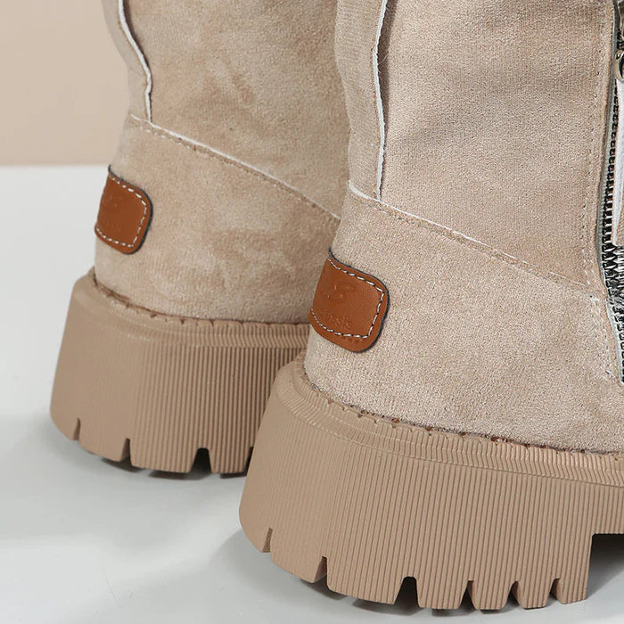 ShopNory | Damen Gefütterte Winter-Stiefeletten mit Reißverschluss