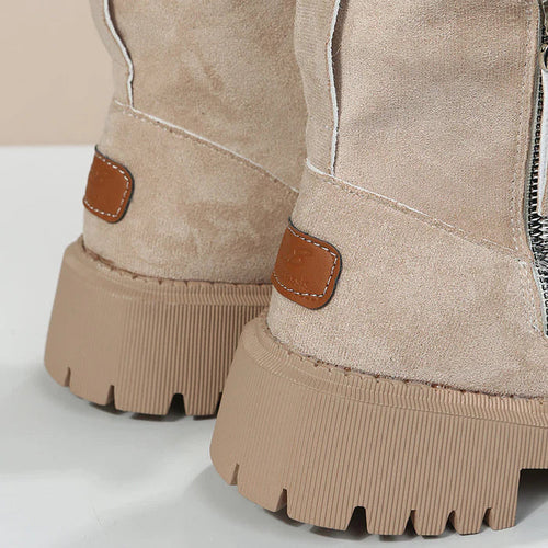 ShopNory | Damen Gefütterte Winter-Stiefeletten mit Reißverschluss