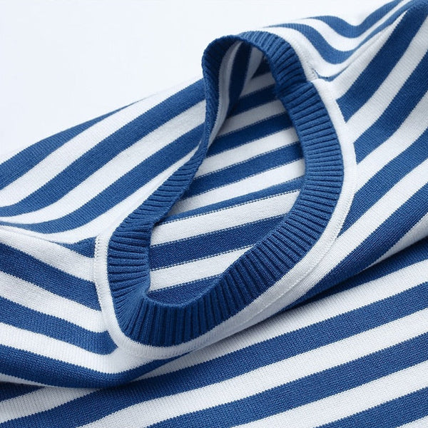 Luftig Leichter Gestreifter T-Shirt